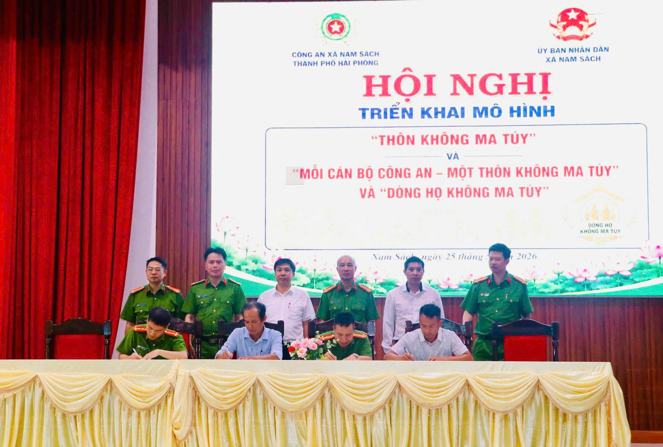 Công an xã Nam Sách triển khai thực hiện các mô hình phòng, chống ma túy trên địa bàn